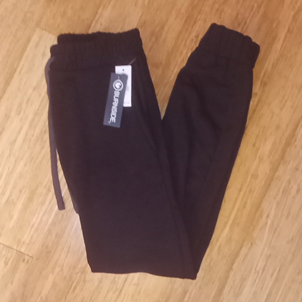 NWT! Burnside Black Jogger Sweatpants Size Unisex Small